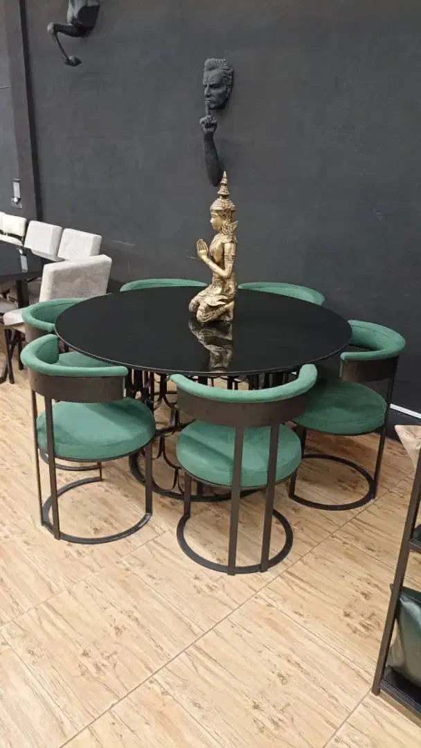 نهارخوری میز عسلی جلومبلی فلز فورتیک شیشه مشکی|مبلمان خانگی و میز عسلی|مشهد, شهرک رازی (شهرک غرب)|دیوار