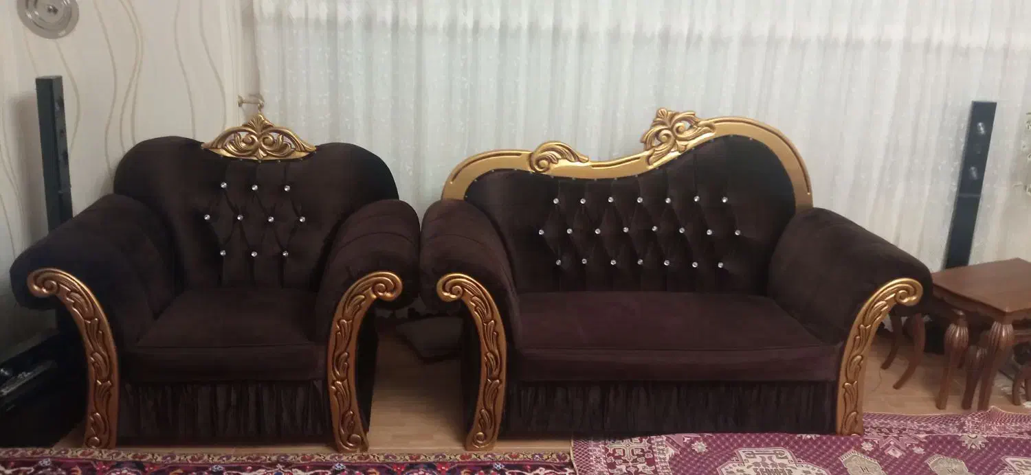 مبل راحتی هفت نفره|مبلمان خانگی و میز عسلی|اهر, |دیوار