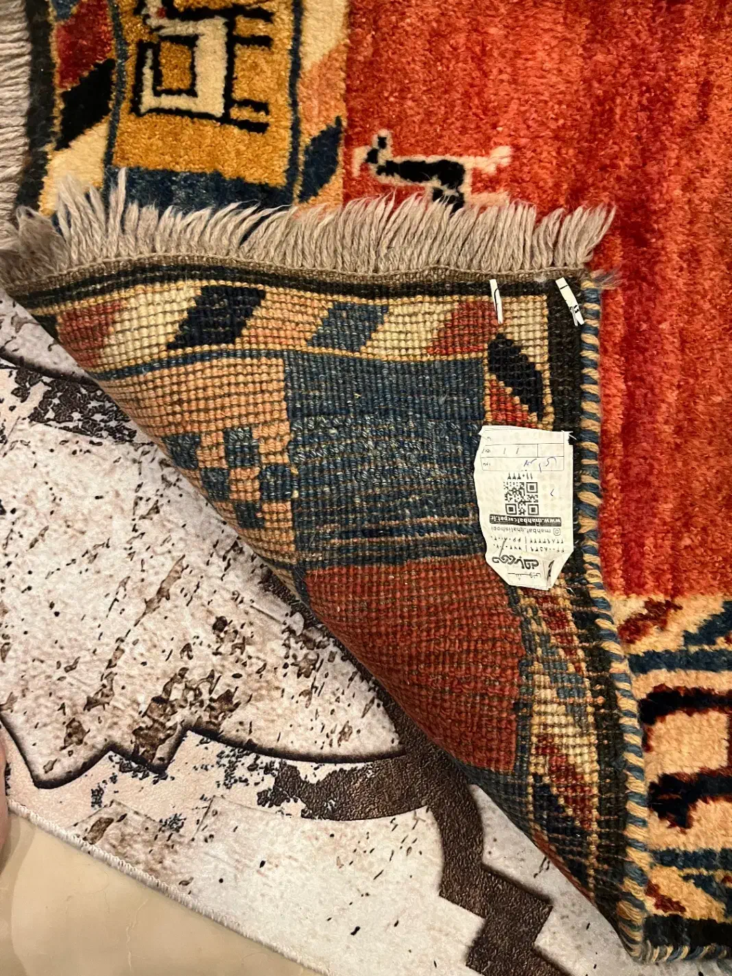 گبه دستباف قشقایی قدیمی درجه یک|گلیم، جاجیم، گبه|تهران, فرمانیه|دیوار