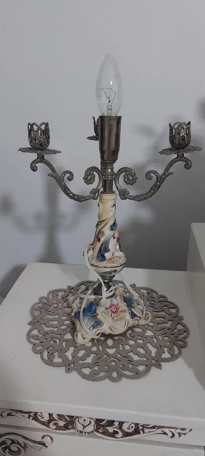 اینه وشمعدان قدیمی ایتالیایی|لوستر و چراغ آویز|تهران, کاج|دیوار