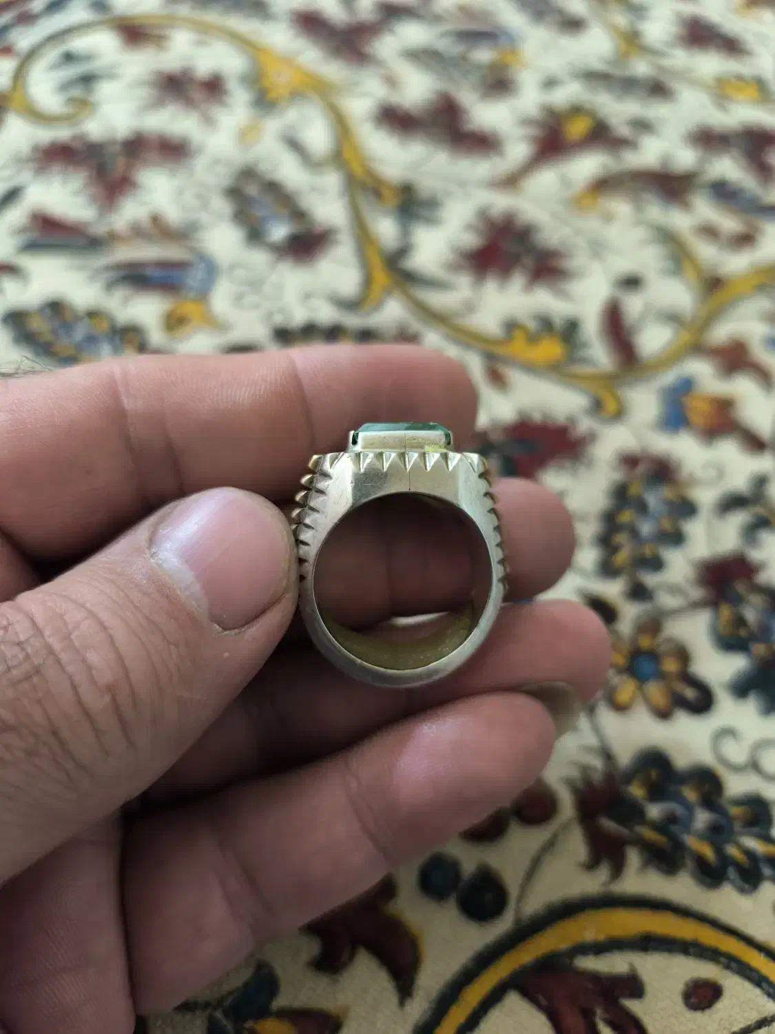 انگشتر مردانه نقره|جواهرات|تبریز, |دیوار