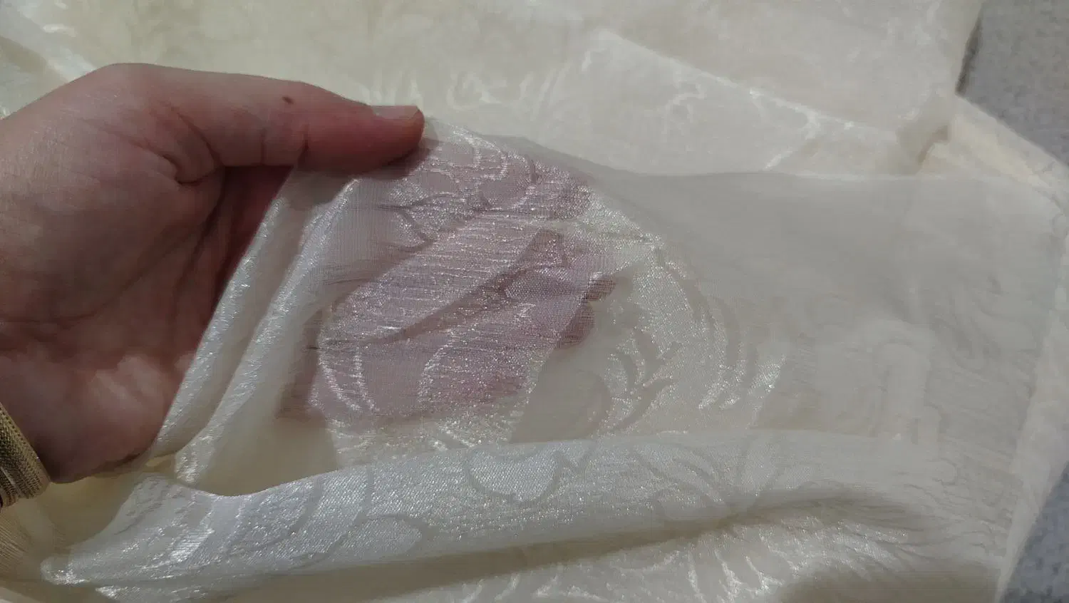 دو عدد پرده ندوخته|پرده، رانر، رومیزی|الشتر, |دیوار