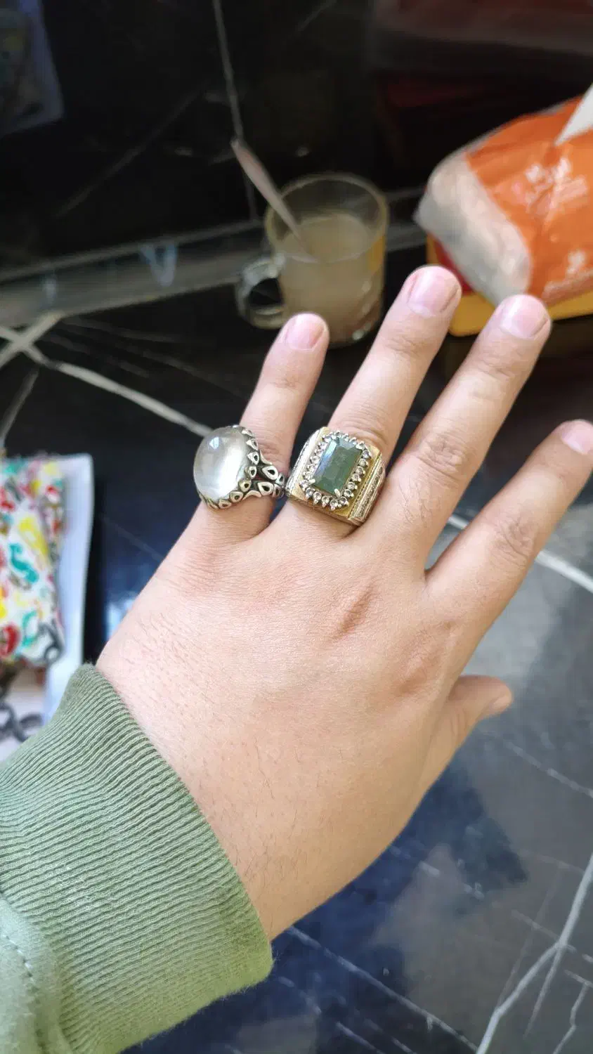 انگشتر زمرد حوالی پنجشیر افغان افغانستان|جواهرات|مشهد, فاطمیه|دیوار