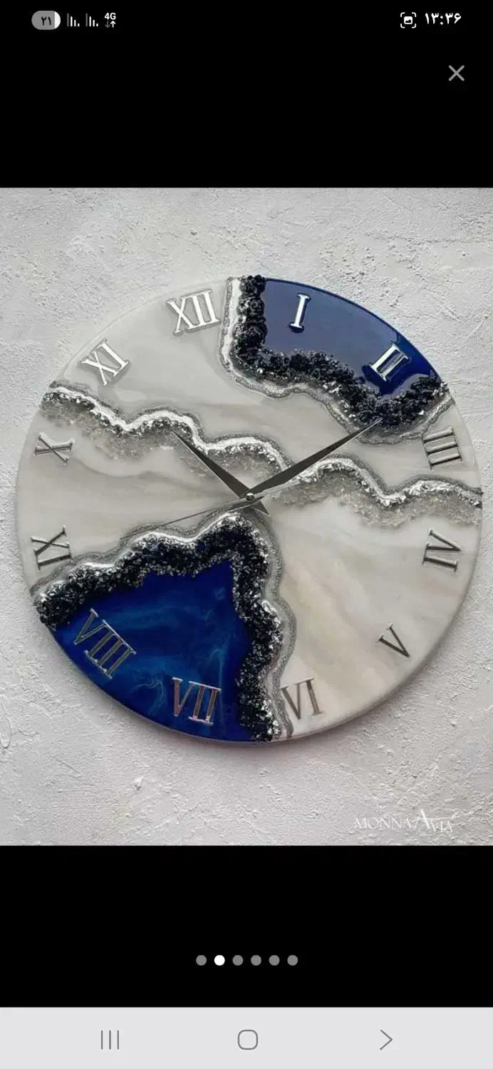 ساعت رزینی لوکس|ساعت دیواری و تزئینی|شیراز, لاله|دیوار