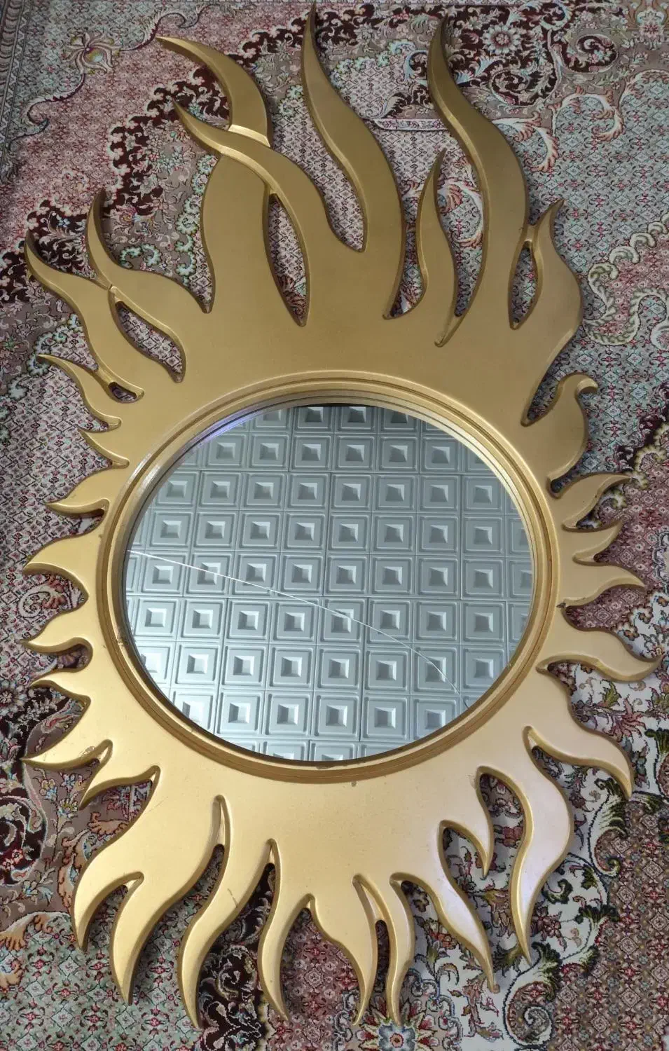 آینه طرح خورشید|آینه|پرند, فاز ۵|دیوار