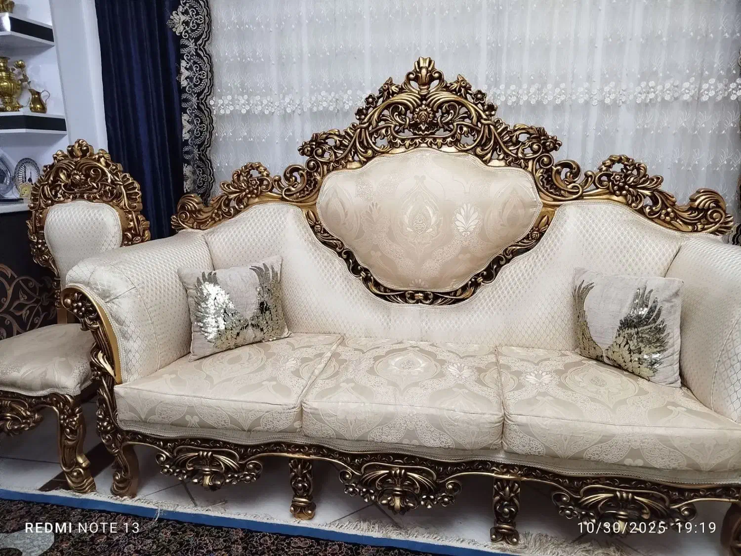 مبل مصری استیل کلاسیک راحتی سلطنتی پنجه شیری|مبلمان خانگی و میز عسلی|محمدیه-قزوین, |دیوار