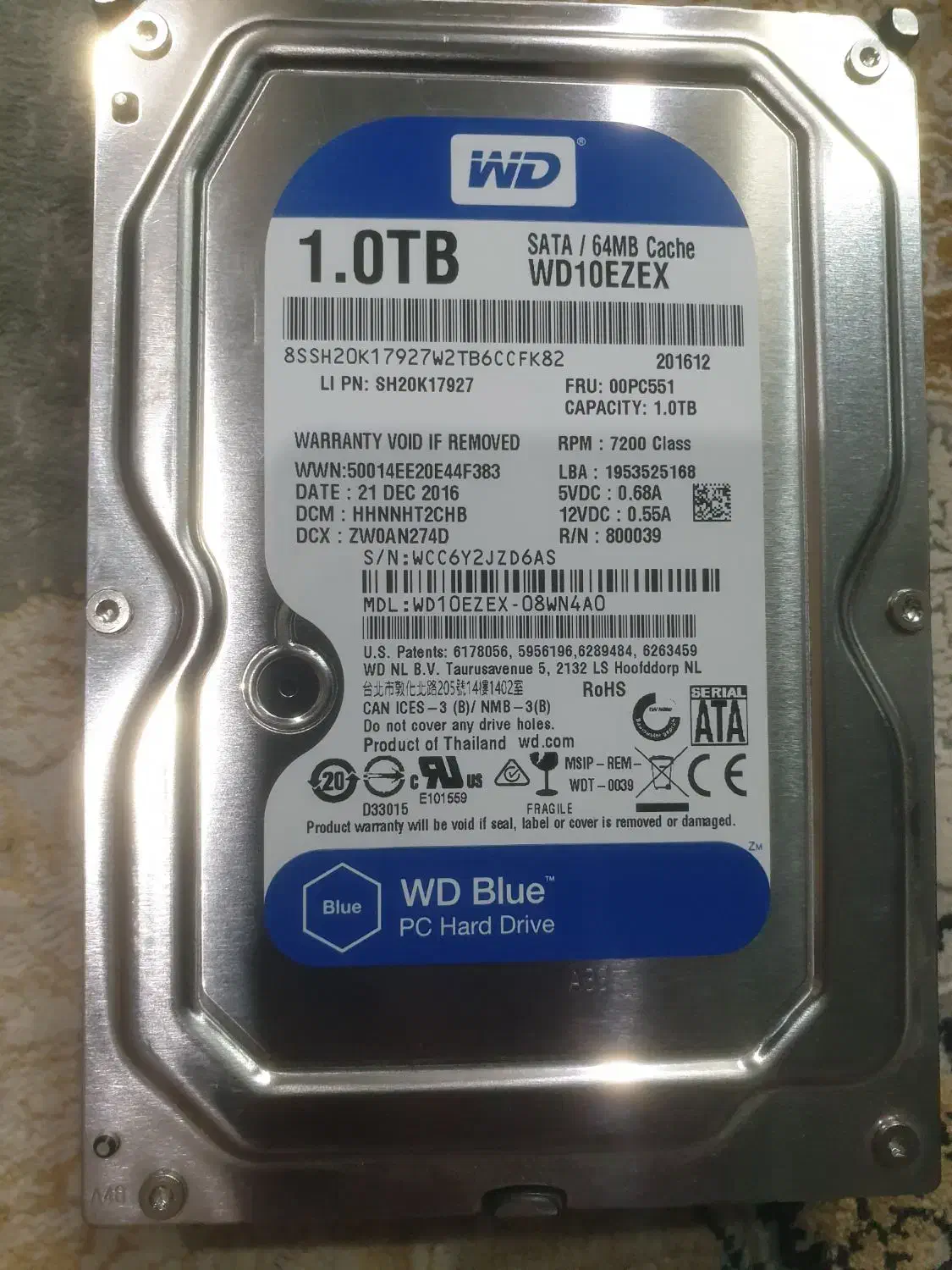 هارد دیسک یک ترا|قطعات و لوازم جانبی رایانه|زاهدان, |دیوار