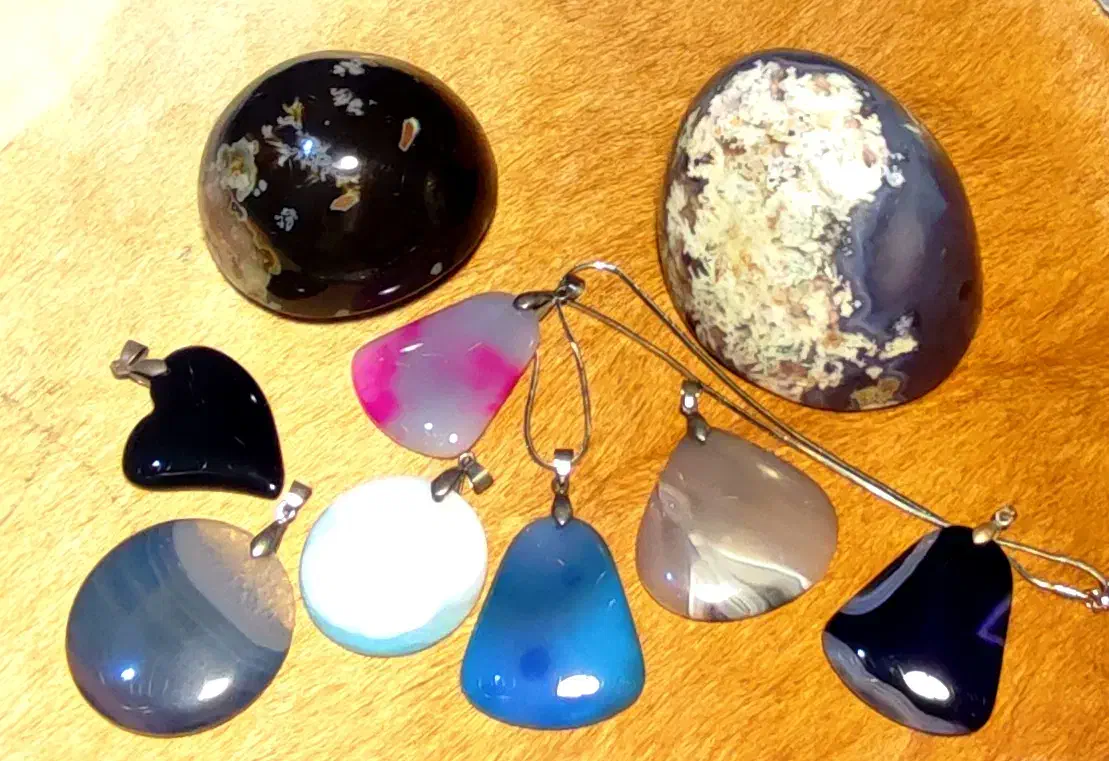 گردن آویز سنگ اصل عقیق سلیمانی|جواهرات|بوشهر, |دیوار