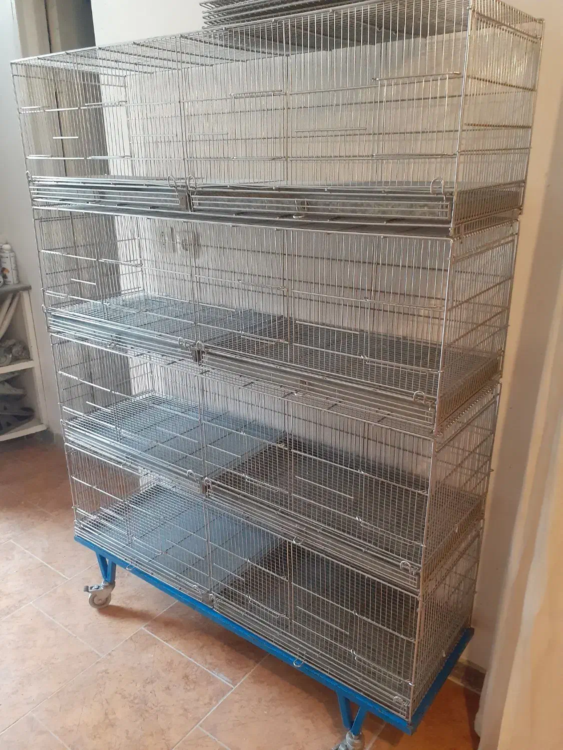 دو دست قفس نیکل کرم ۸خان ماده جدا کن اردشیر|لوازم جانبی حیوانات|قدس, شهر‌قدس|دیوار