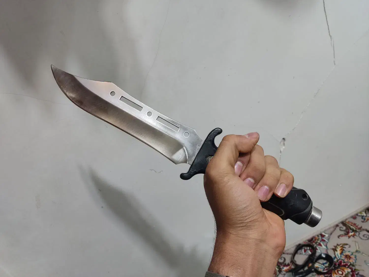 چاقو خنج.ری 30 سانتی با غلاف چرمی|کوهنوردی و کمپینگ|قم, باغ پنبه|دیوار