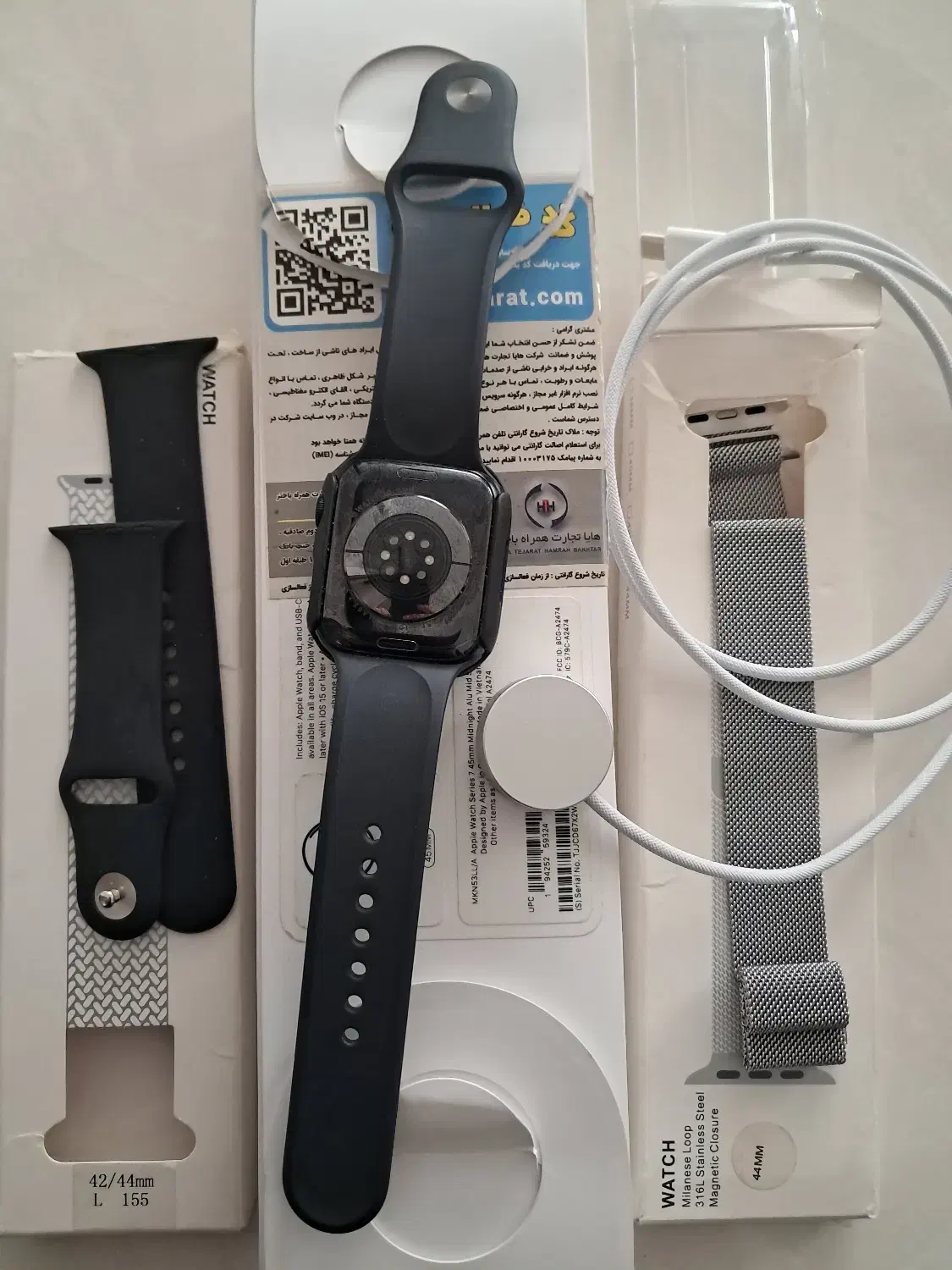اپل واچ ۷ میدنایت سایز ۴۵|لوازم جانبی موبایل و تبلت|اراک, |دیوار