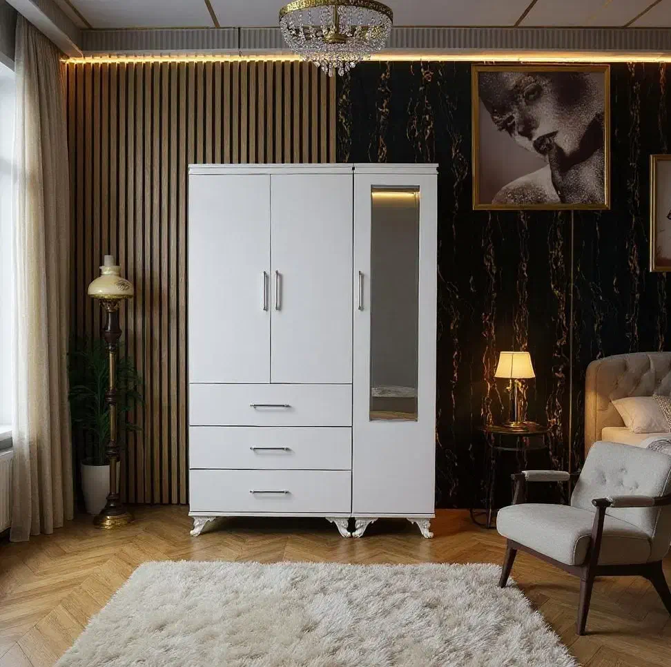 کمد لباس دو تکه کمدلباس عریض|جاکفشی، کمد، دراور|اردبیل, |دیوار