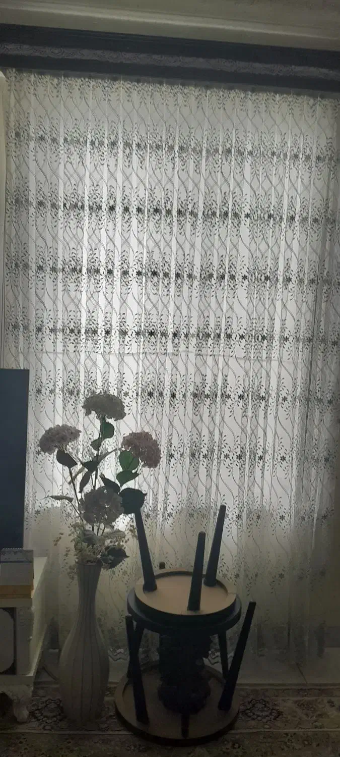 ۲ عدد پرده با دوخت پلیسه|پرده، رانر، رومیزی|لنگرود, |دیوار