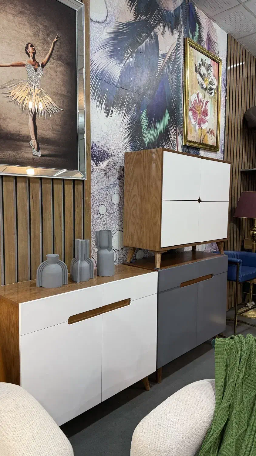 جاکفشی جنس تمام ام دی اف روکش چوب طبیعی. شهرآرا|جاکفشی، کمد، دراور|الیگودرز, |دیوار