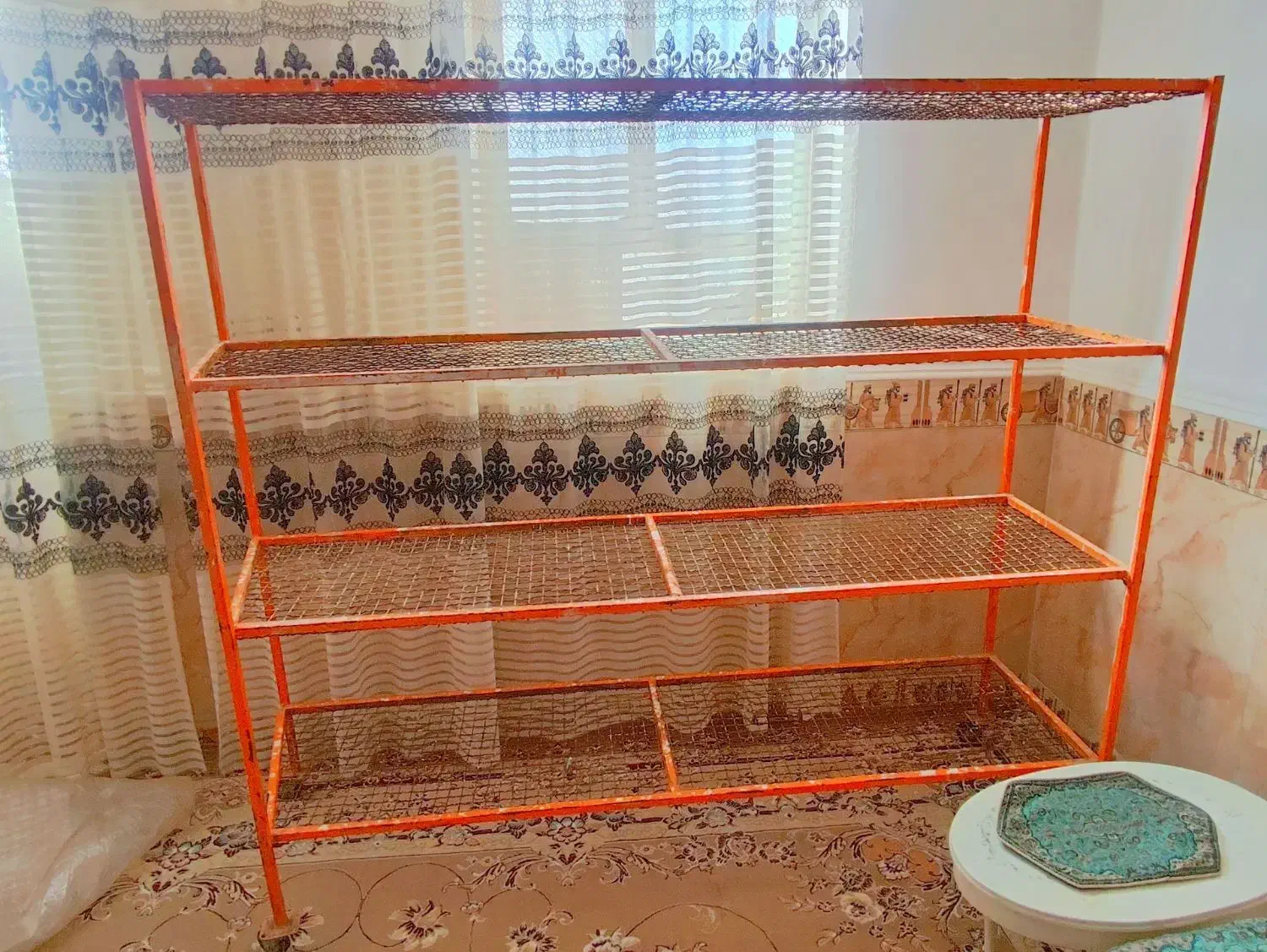 قفصه آهنی|کتابخانه، شلف، قفسههای دیواری|زهک, |دیوار