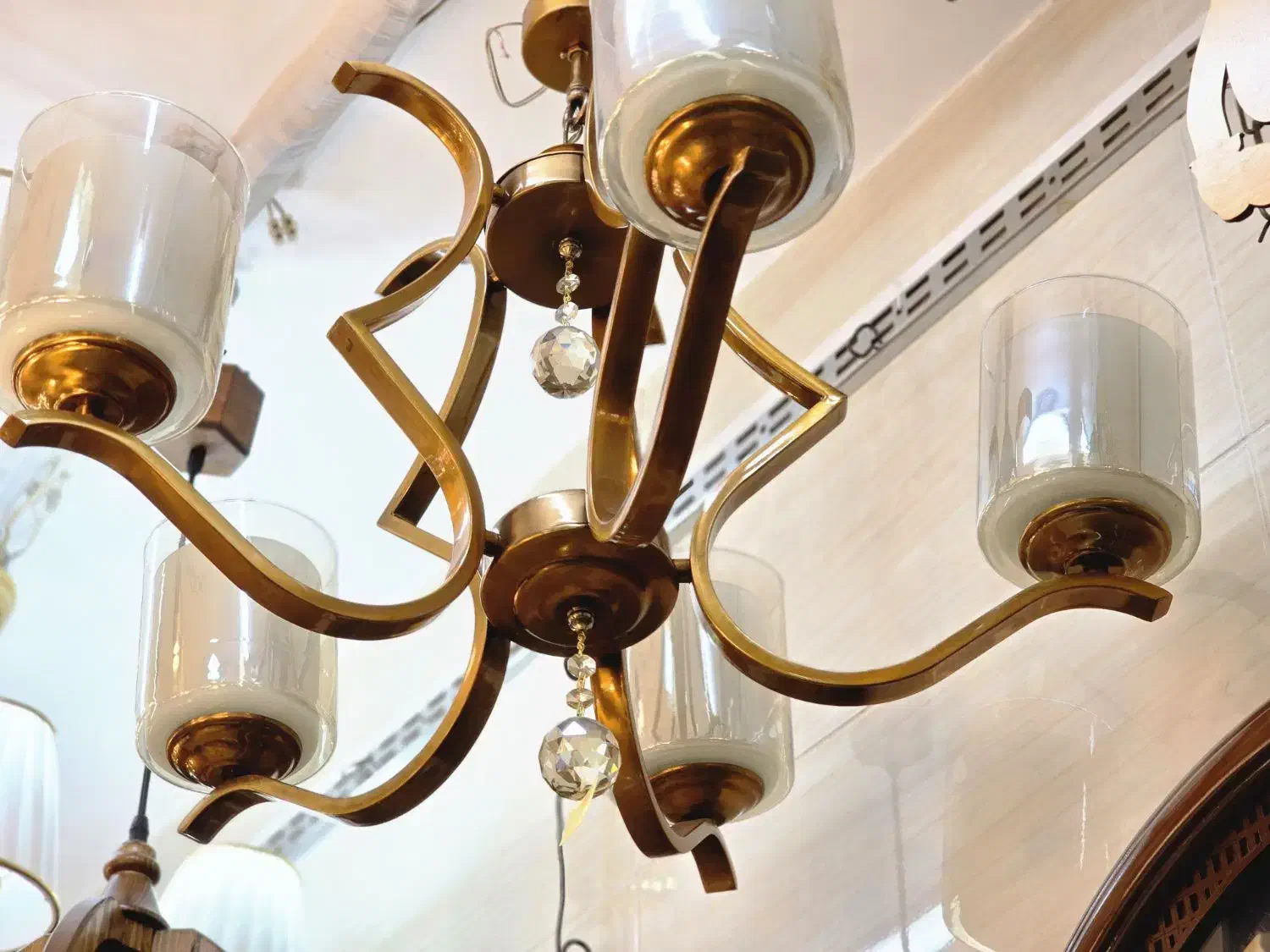 ۴ عدد لوستر نو قلبی پنج شاخه|لوستر و چراغ آویز|خوی, |دیوار