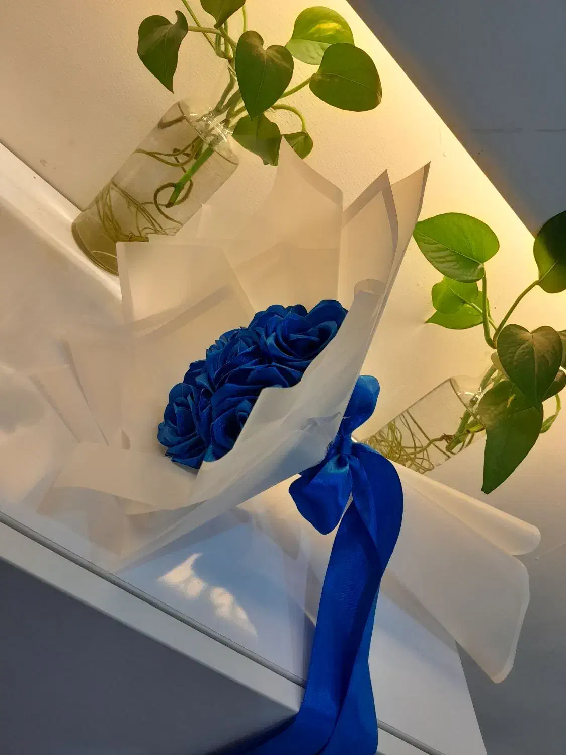 دسته گل روبانی،گل روبانی.گل جاودان.گل مصنوعی|گل مصنوعی|اهواز, پادادشهر|دیوار