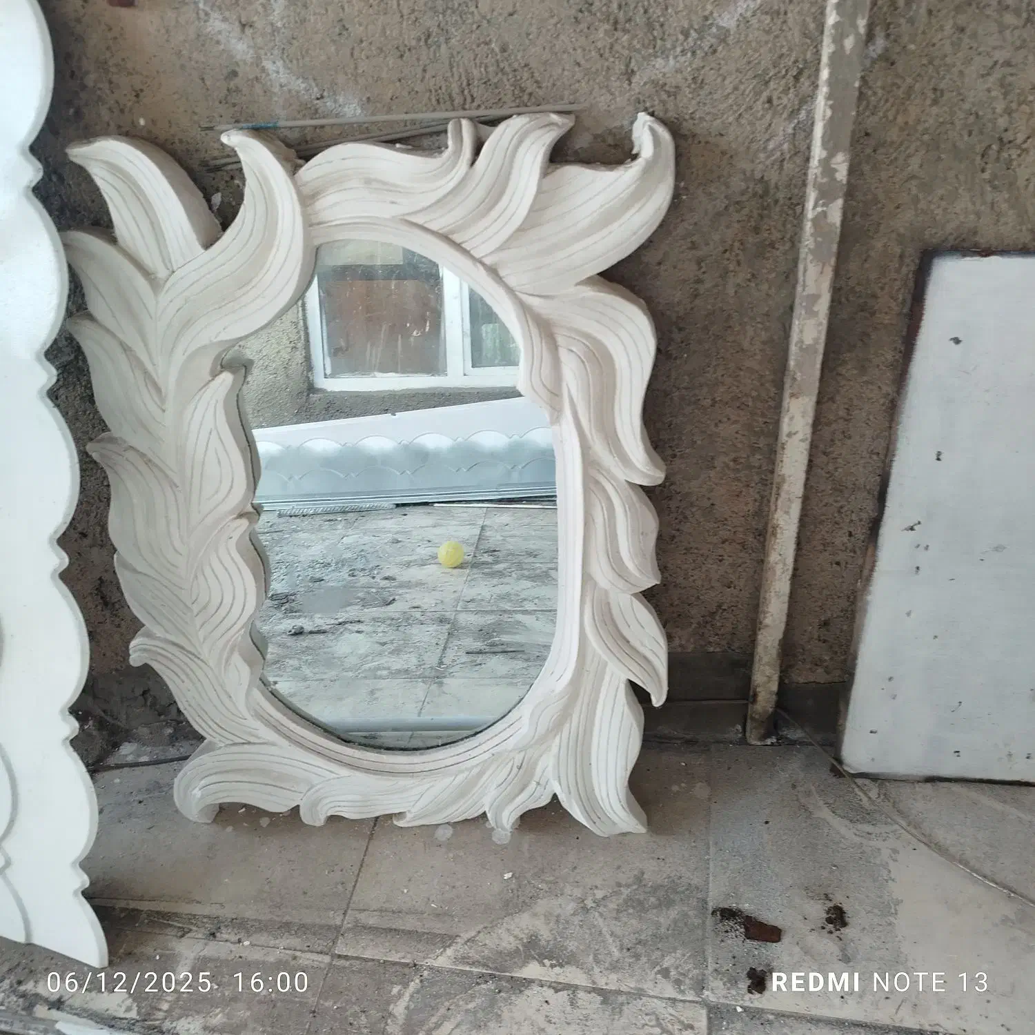 گچ بری سقف و آینه دیواری|آینه|نیشابور, فضل|دیوار