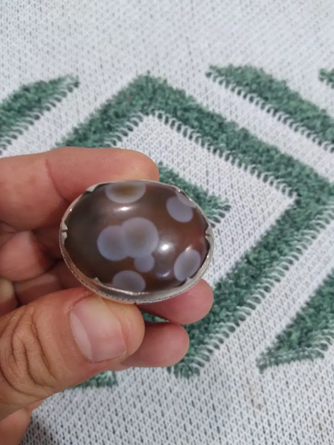 انگشترعقیق یمانی لامه|جواهرات|اهواز, زیتون کارمندی|دیوار