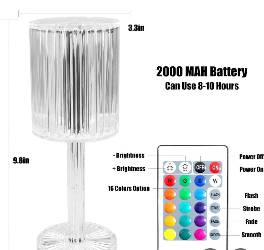 چراغ خواب کریستالی وارداتی|چراغ خواب و آباژور|بندر امام خمینی, |دیوار