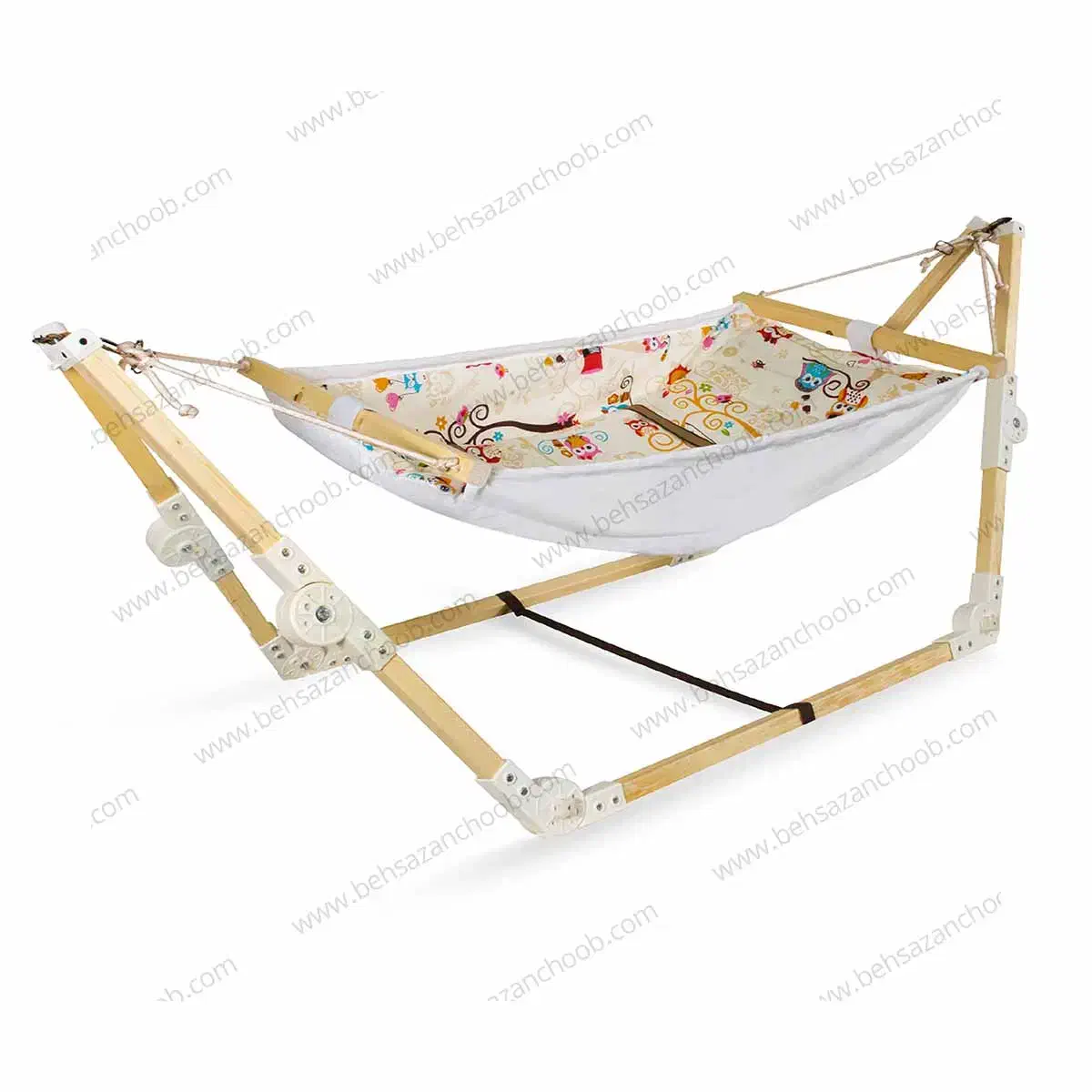 گهواره ننو چوبی نونو|اسباب و اثاث بچه|کرمانشاه, |دیوار