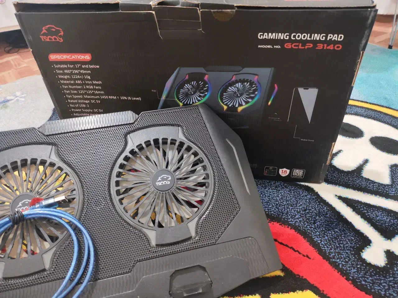 کول پد RGB تسکو مدل GCLP 3140|قطعات و لوازم جانبی رایانه|تهران, شهرک دانشگاه شریف|دیوار
