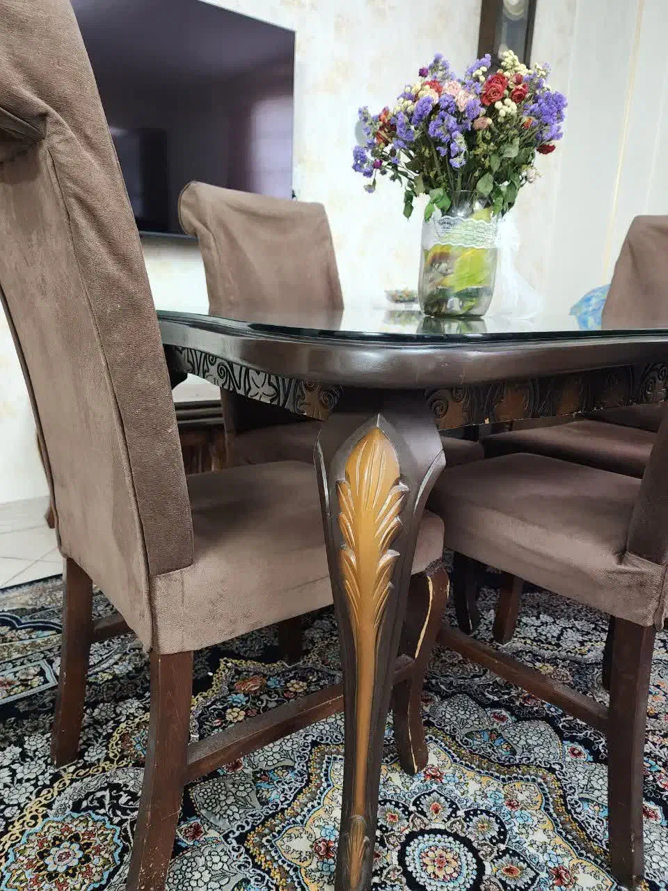 میز ناهارخوری|میز و صندلی غذاخوری|سمنان, |دیوار