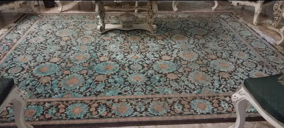 ۴ تخته فرش ابریشمی ماشینی|فرش|مشکیندشت, |دیوار