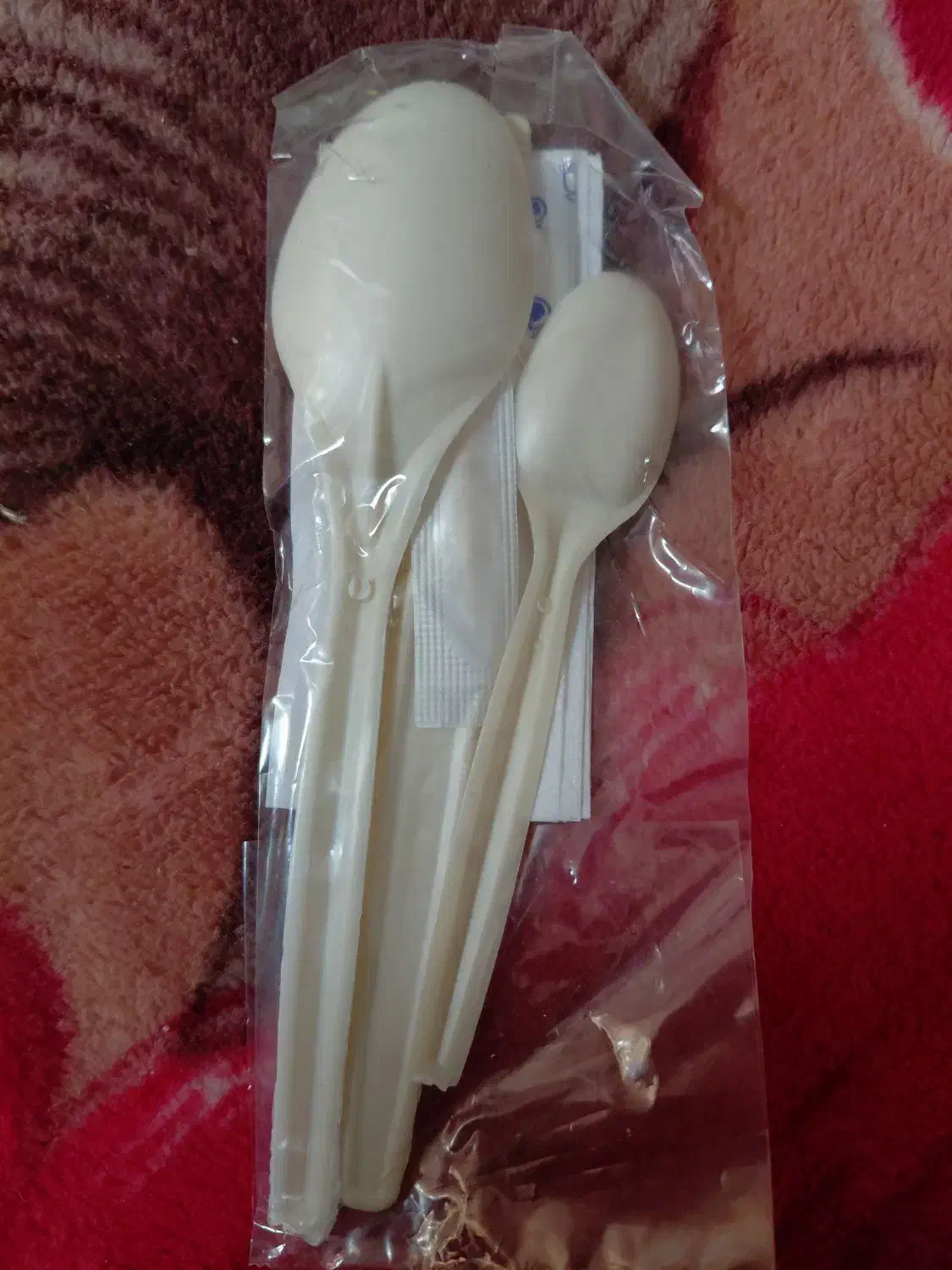 پک قاشق گیاهی یکبار مصرف|ظروف نگهدارنده، پلاستیکی، یک‌بارمصرف|فولادشهر, مسکن مهر فولادشهر|دیوار