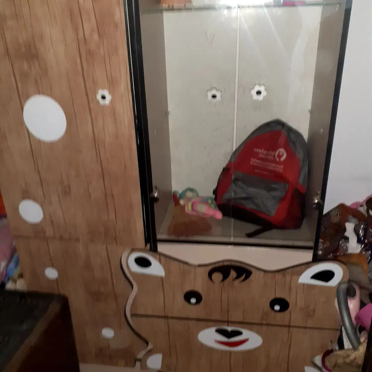 کمد وتخت بچه|تخت و سرویس خواب|قم, شهرک مهدیه (مدرس)|دیوار