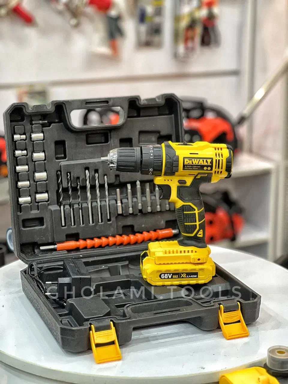 دریل شارژی براشلس دیوالت بتن کن اینورتر کفکش جیبی|ابزارآلات|رشت, بلوار گیلان|دیوار