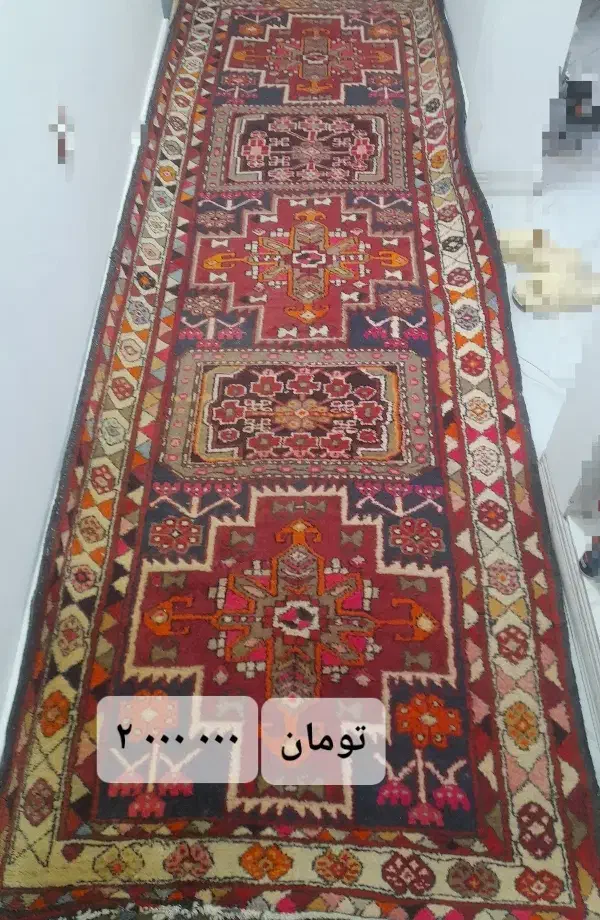 کناره فرش دست بافت طبیعی.|فرش|مشگین شهر, |دیوار