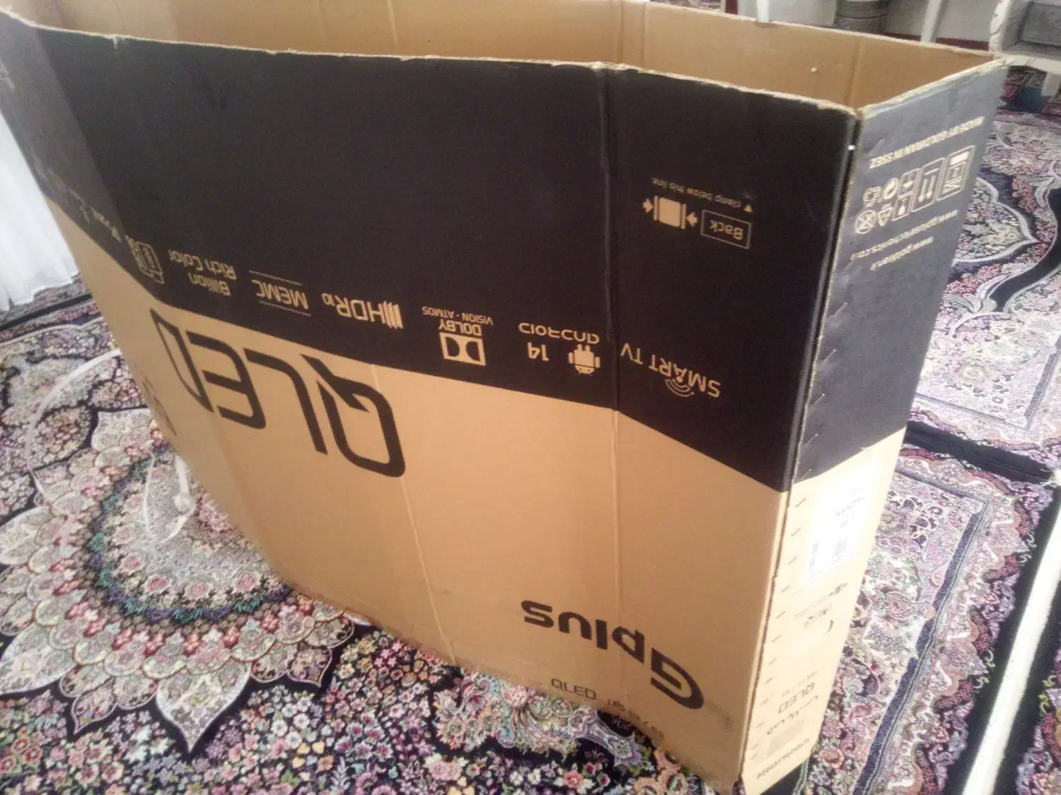 کارتن نلویزیون ۶۵اینچ جی پلاس|تلویزیون و پروژکتور|کرمانشاه, |دیوار