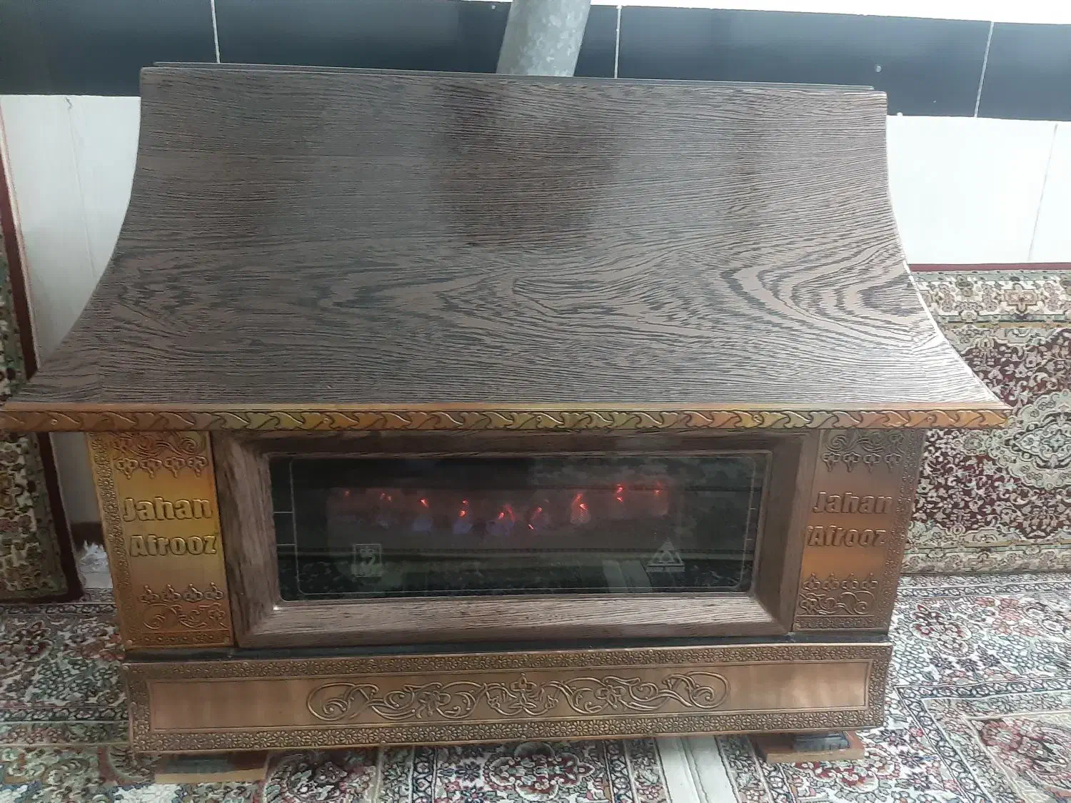 بخاری شومینه جهان افروز|بخاری، هیتر، شومینه|مشهد, پنجتن|دیوار