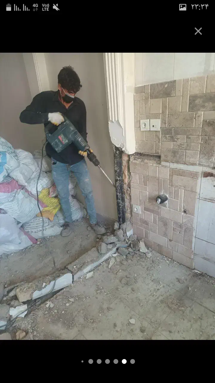 تخریب و کنده کاری کلی و جزئی|خدمات پیشه و مهارت|کرمانشاه, |دیوار