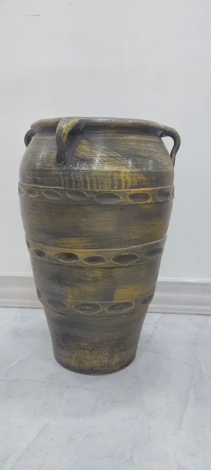 گلدان سفالی پتینه|گل و گیاه طبیعی|بندر ماهشهر, |دیوار