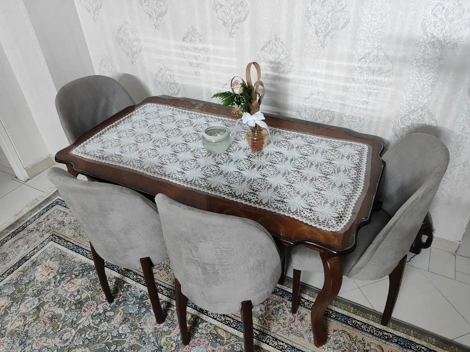 میز ۶ نفره چوبی همراه با صندلی|میز و صندلی غذاخوری|تهران, مسعودیه|دیوار