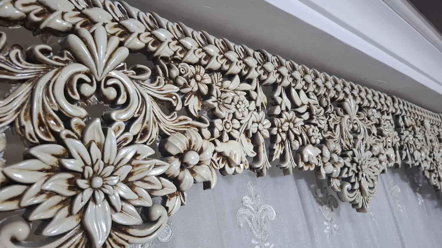 کتیبه پرده|پرده، رانر، رومیزی|قم, پردیسان|دیوار