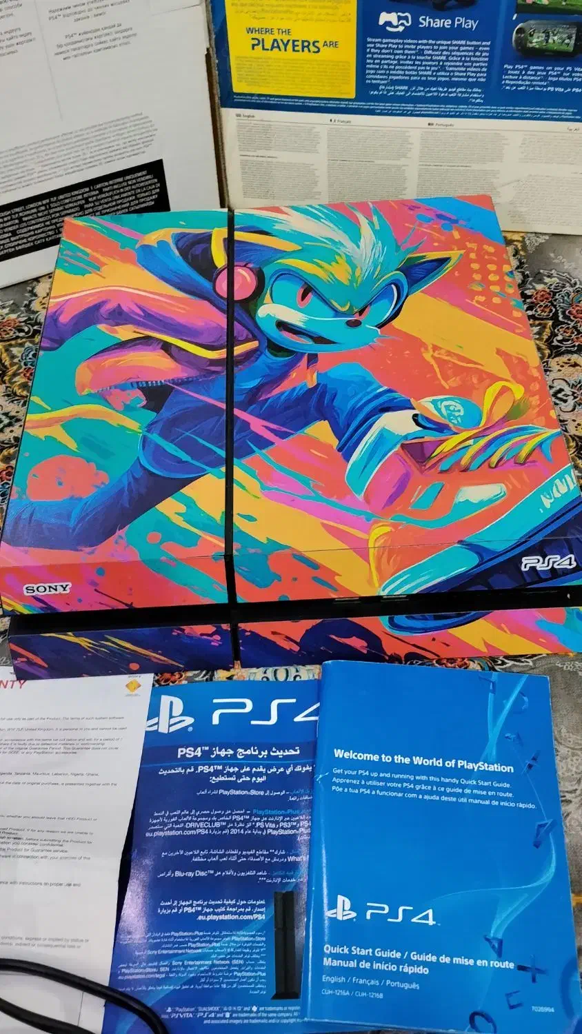 PS4 500 gig سه دسته درحد نو|کنسول، بازی ویدئویی و آنلاین|تاکستان, |دیوار