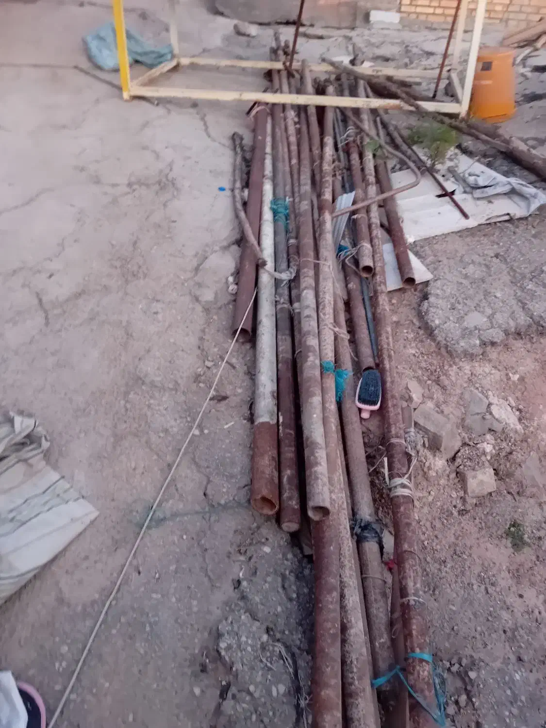 کولر آبی لوله داربست|کولر آبی|مسجد سلیمان, |دیوار