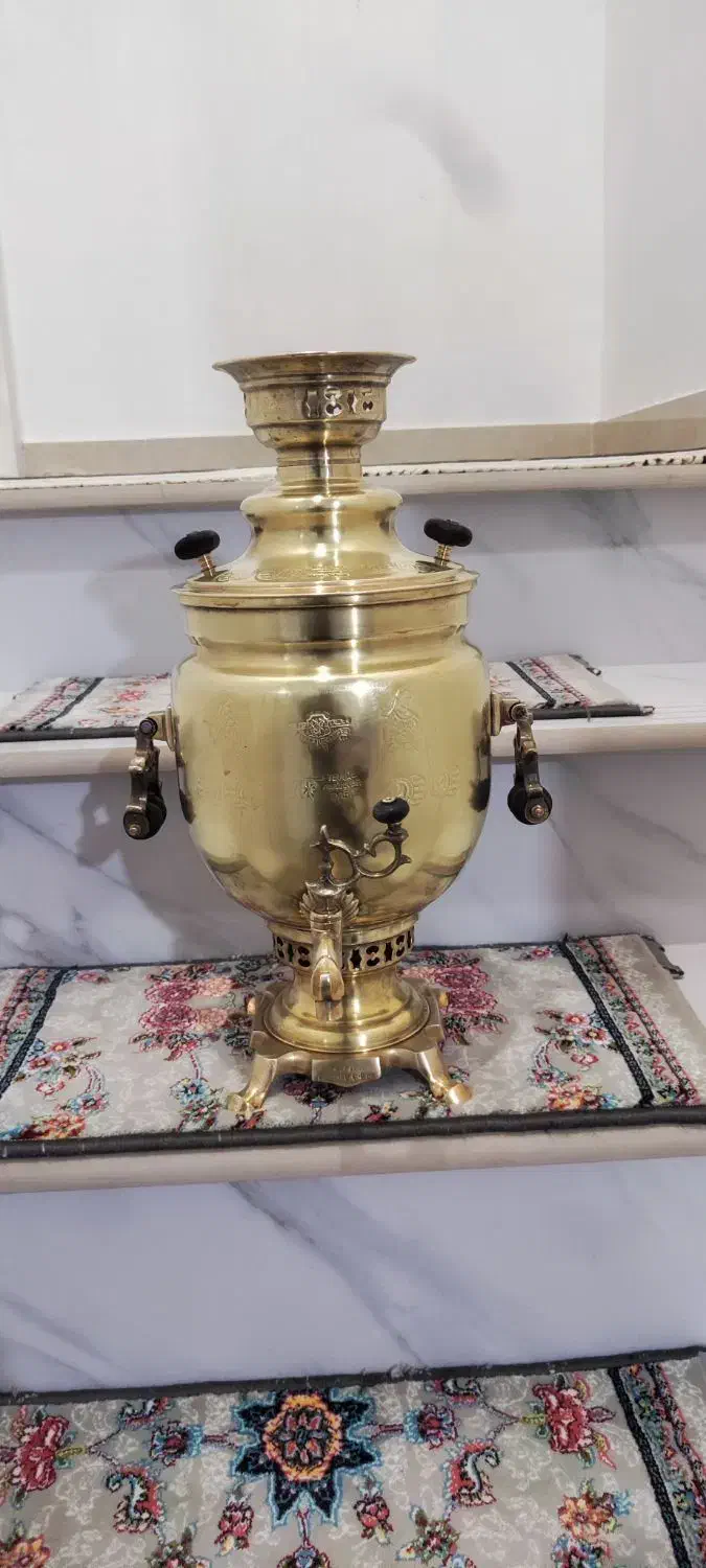 سماور زغالی|کلکسیون اشیاء عتیقه|اهر, |دیوار