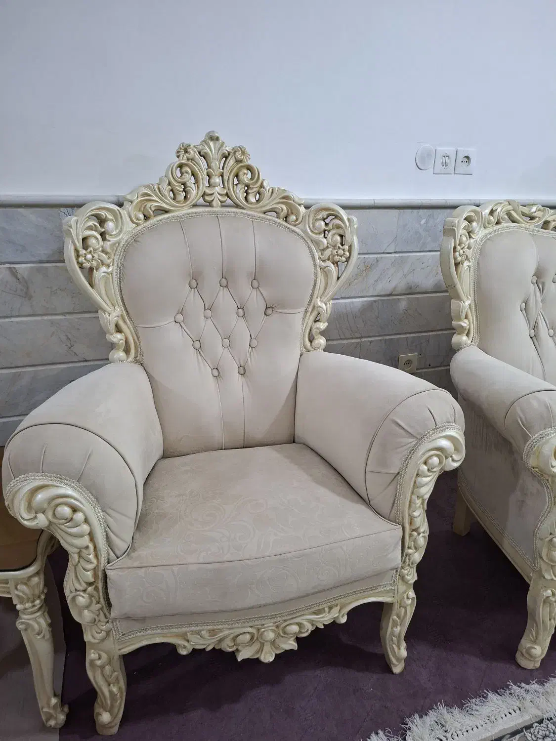 مبل سلطنتی ۷ نفره|مبلمان خانگی و میز عسلی|قم, زنبیل آباد|دیوار