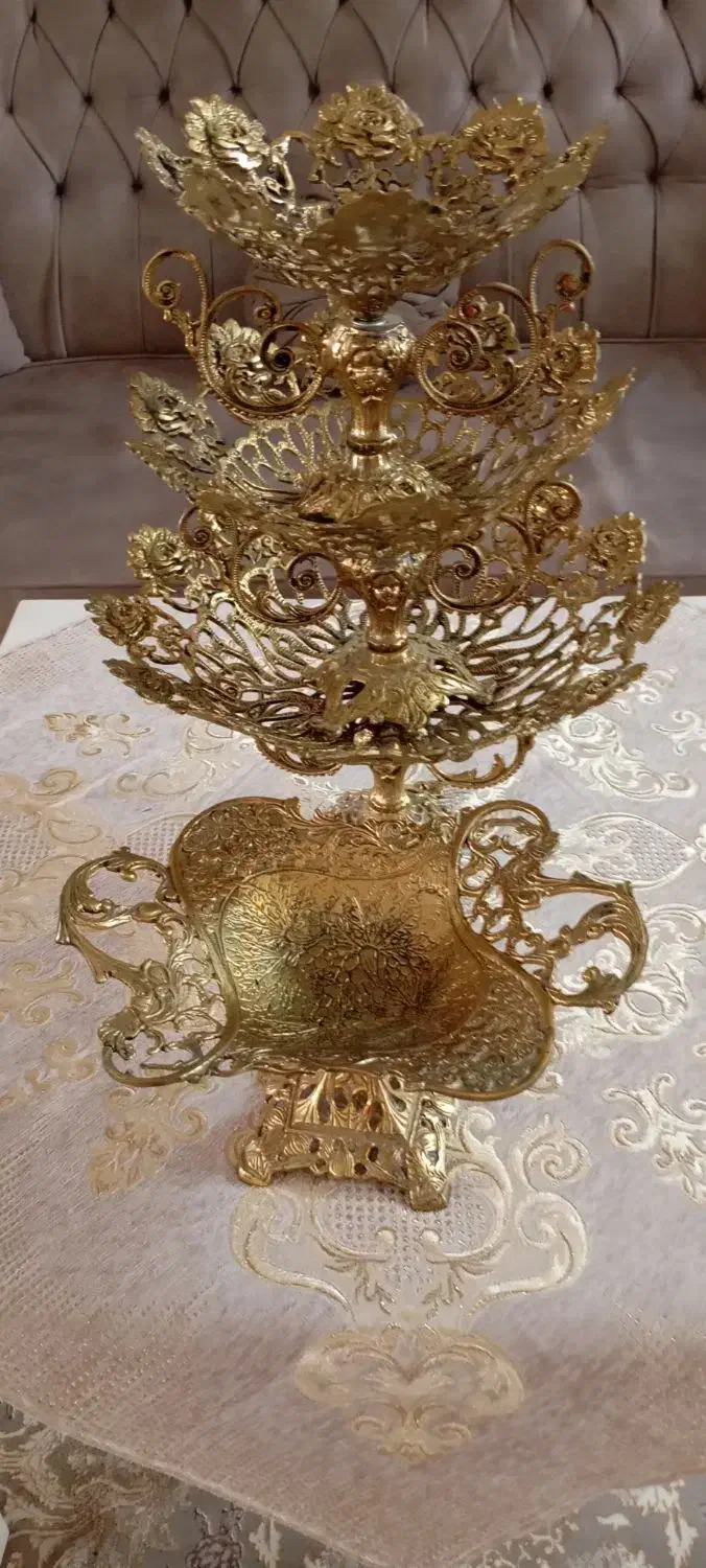 ست پذیرایی برنج|ظروف سرو و پذیرایی|بروجرد, |دیوار