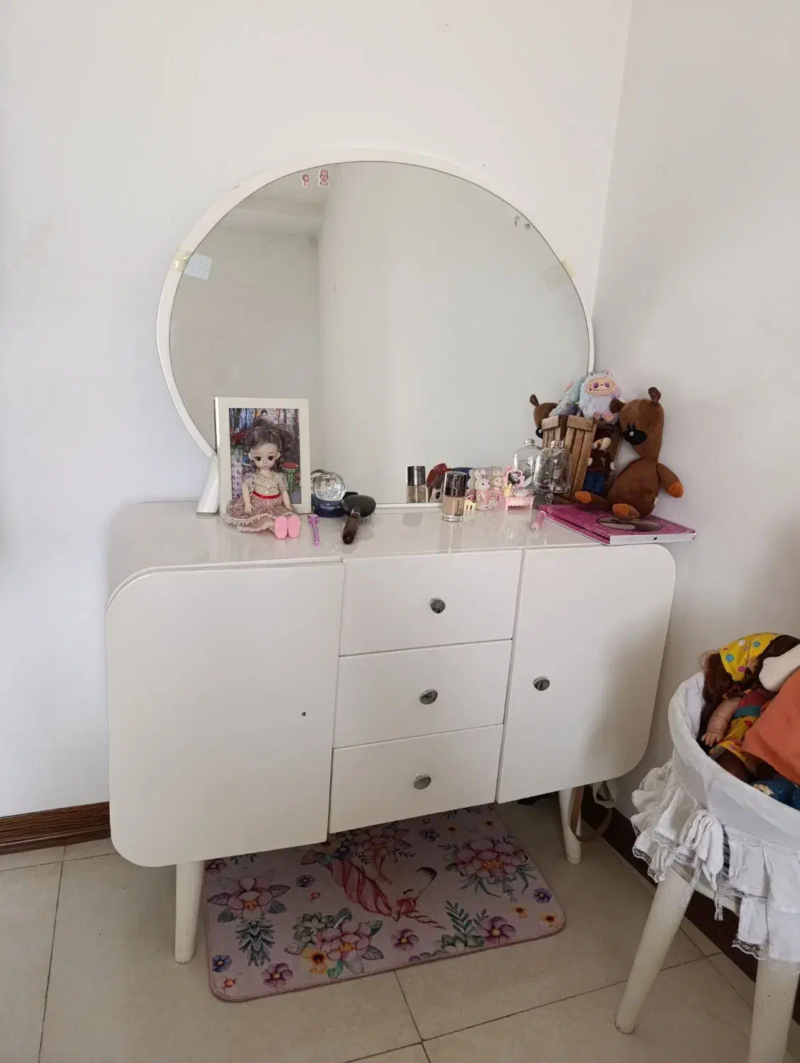 میز کنسول و آینه|بوفه، ویترین، کنسول|قمصر, |دیوار