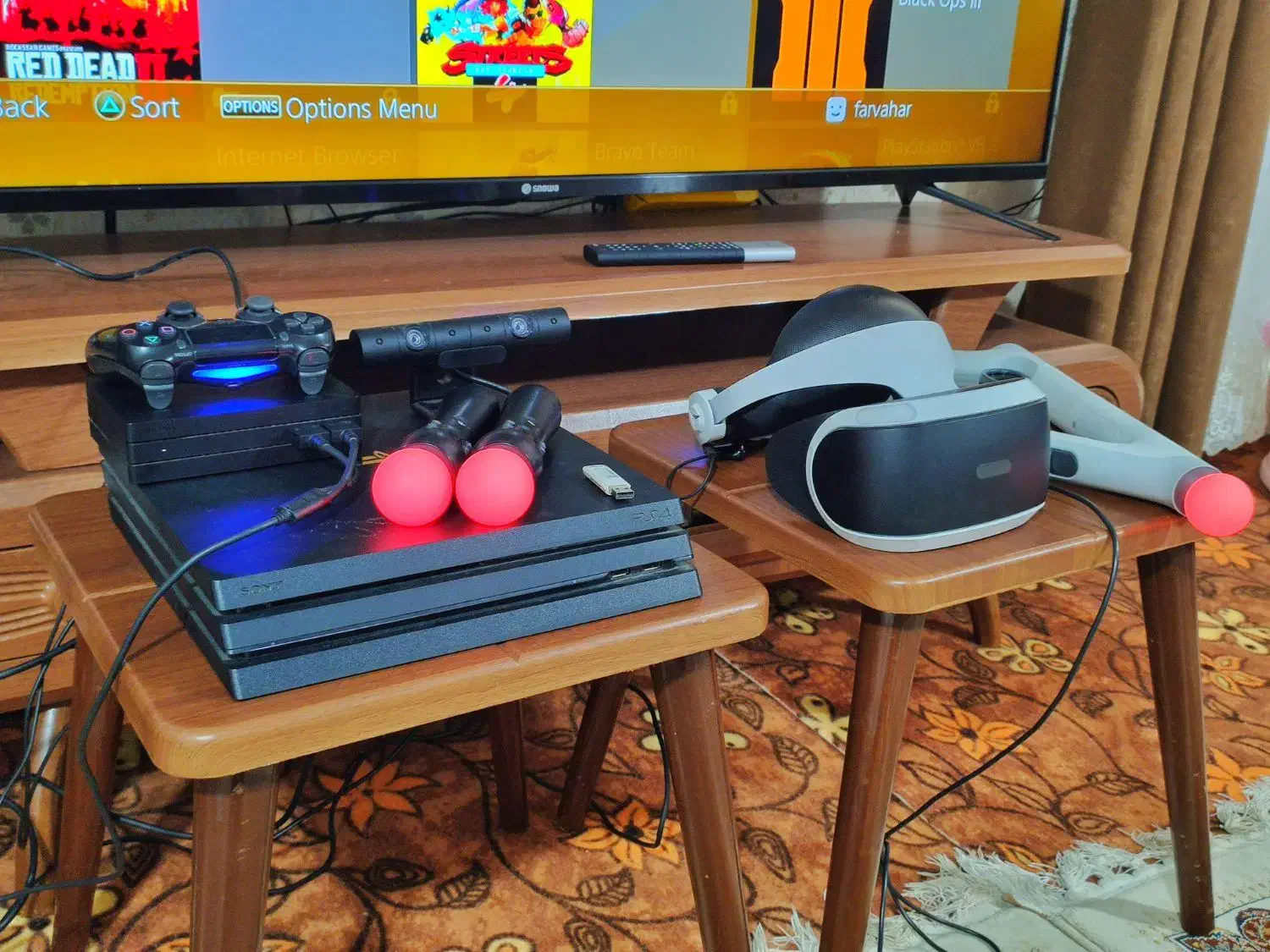 ps4 pro کپی خور ورژن 9 فول پک vr و تفنگ|کنسول، بازی ویدئویی و آنلاین|تهران, جوادیه|دیوار