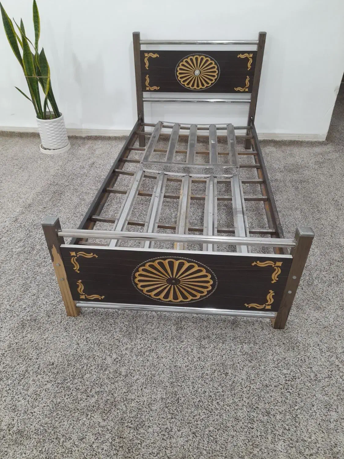 تخت خواب نوجوان یک نفره|تخت و سرویس خواب|شادگان, |دیوار