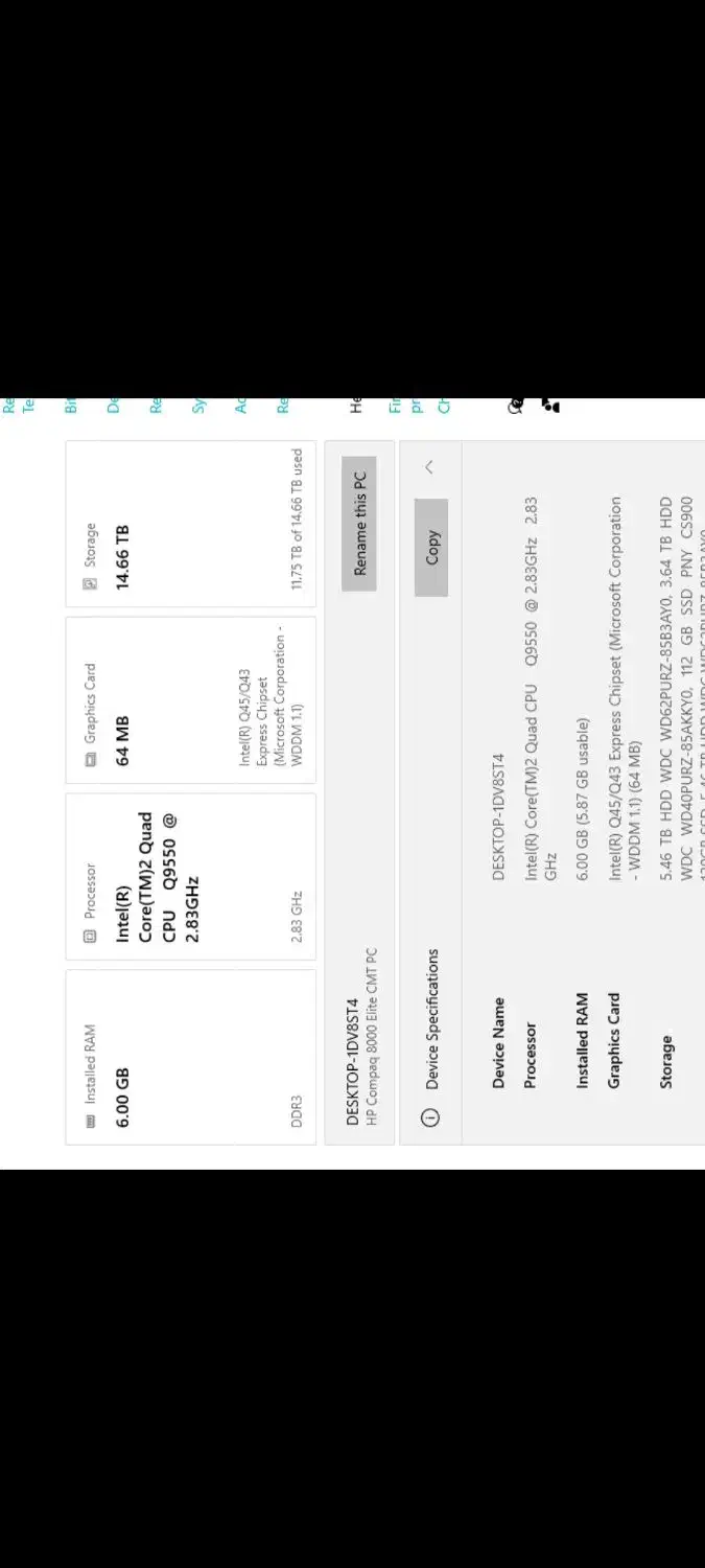 کیس HP کامل، Q9550، هارد SSD، آماده کار|رایانه رومیزی|مشهد, شهید قربانی|دیوار