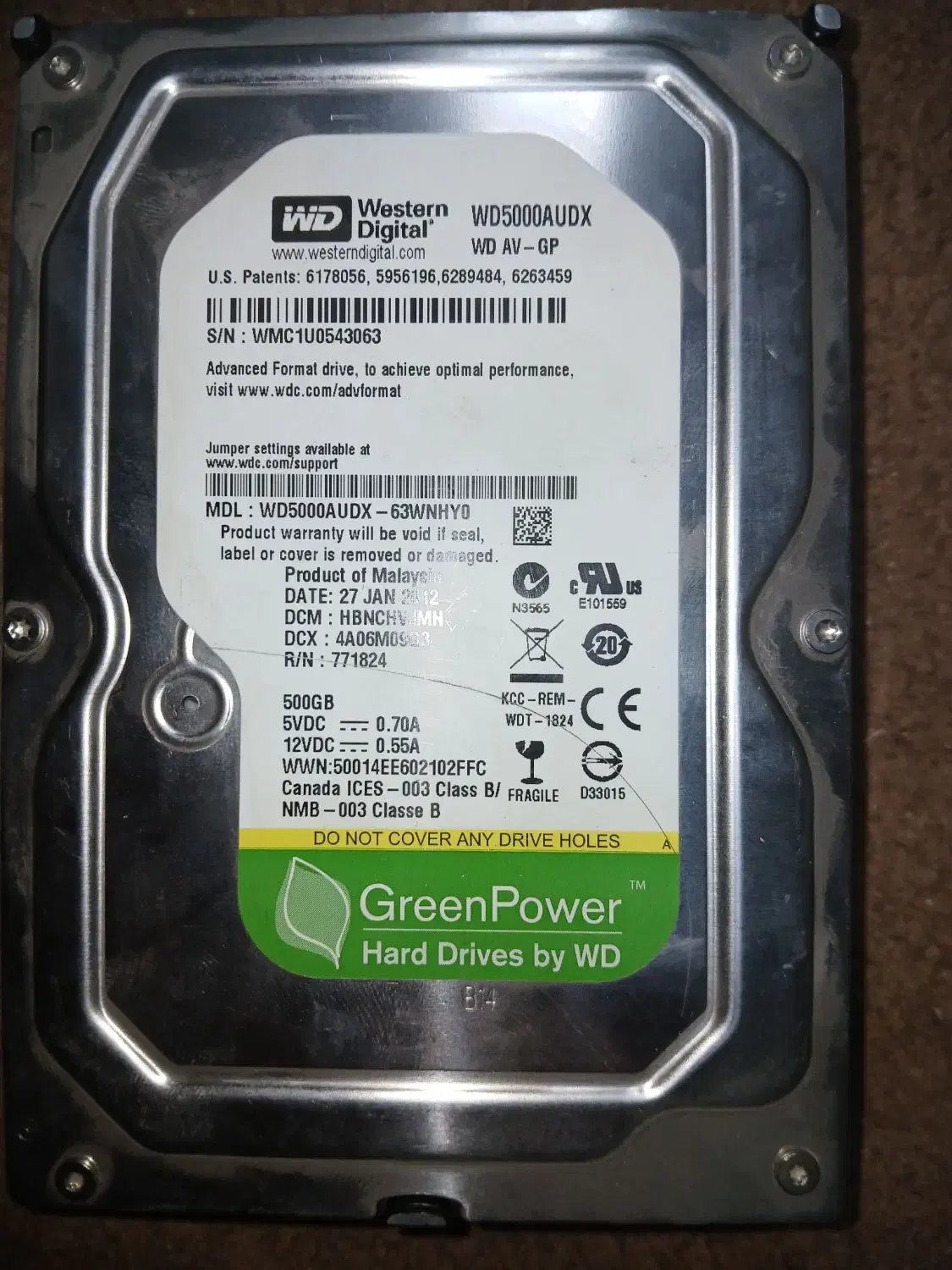 هارد ۵۰۰ دوربین مدار بسته و کامپیوتر در حد نو|دوربین مداربسته|اندیمشک, |دیوار