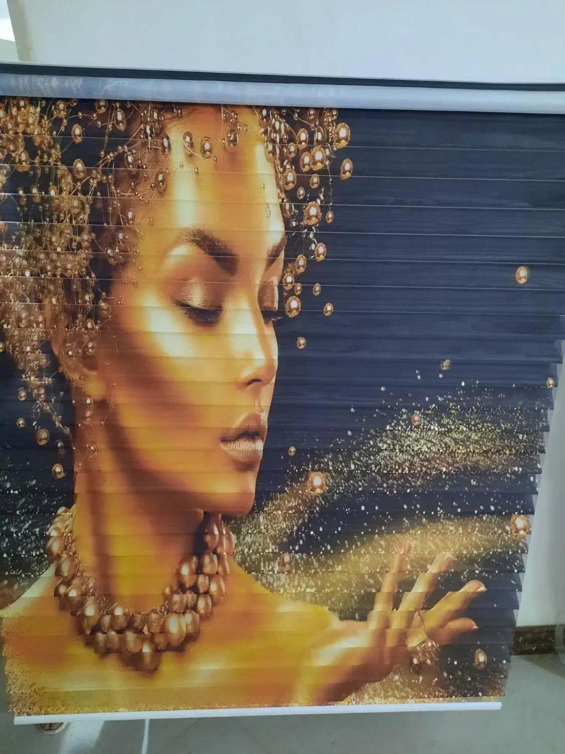 پرده زبرا پلیسه|پرده، رانر، رومیزی|تهران, شهرک فردوس (حسینی)|دیوار