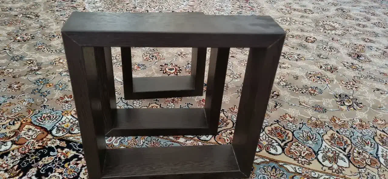 قاب ۳ تایی ام دی اف اصل|کتابخانه، شلف، قفسههای دیواری|خمین, |دیوار